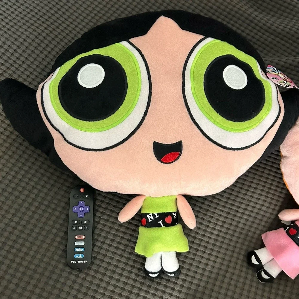 Powerpuff Girls Giant Face Pillow‎ Set 3 Blossom Bubbles Buttercup NWT Y2K 2000s